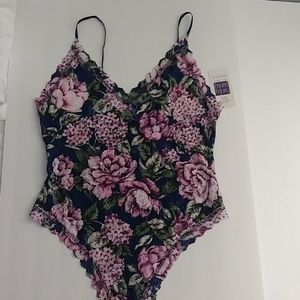 Hanky Panky Floral Thong Bodysuit